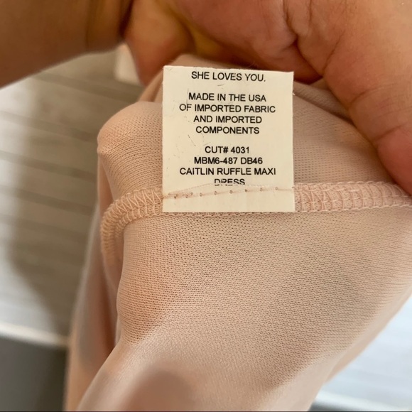 NWT Show Me Your Mumu Caitlin Ruffle Maxi Bridesmaids Dress Size XL - Picture 8 of 12